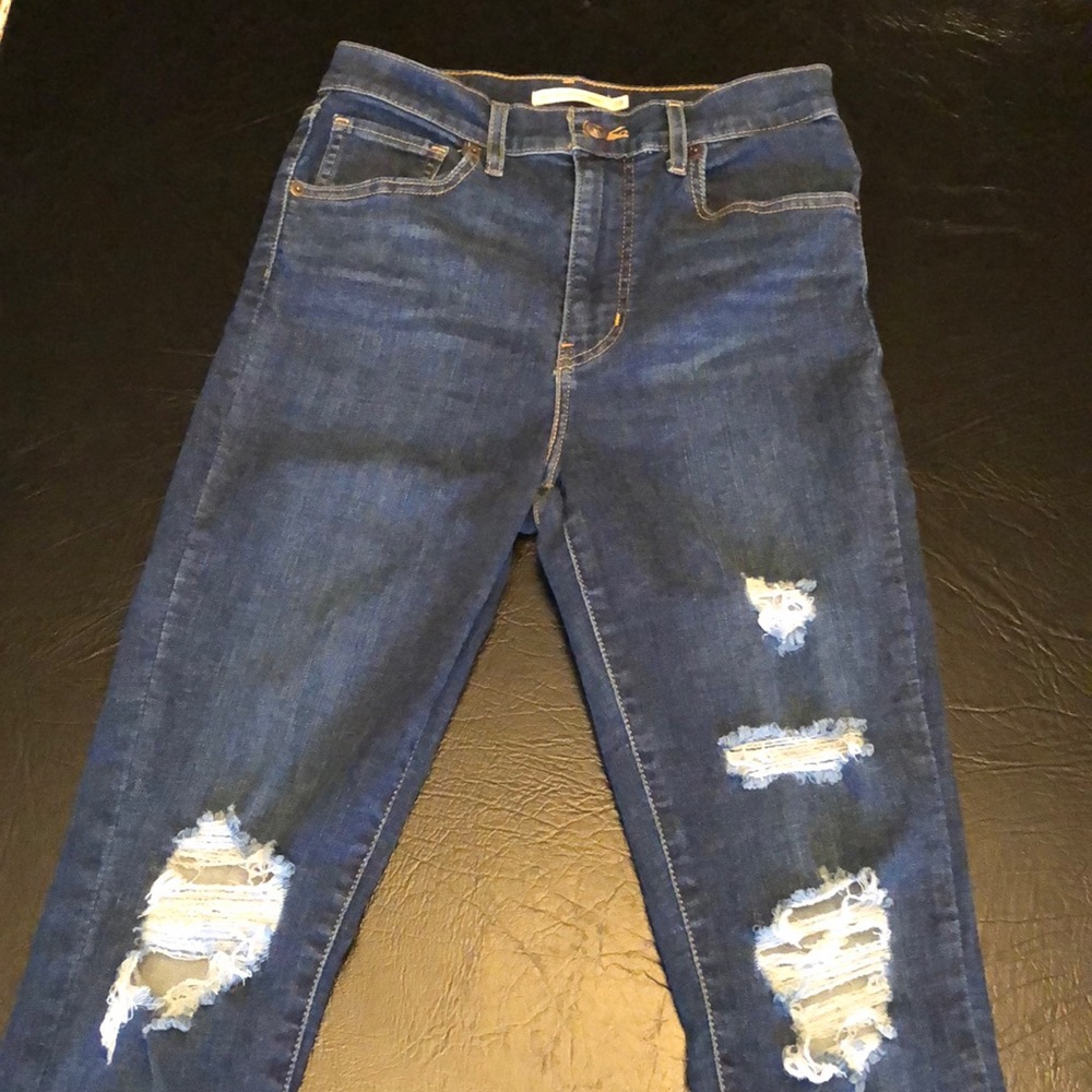 Levi’s Mile High Super Skinny Distressed Jeans